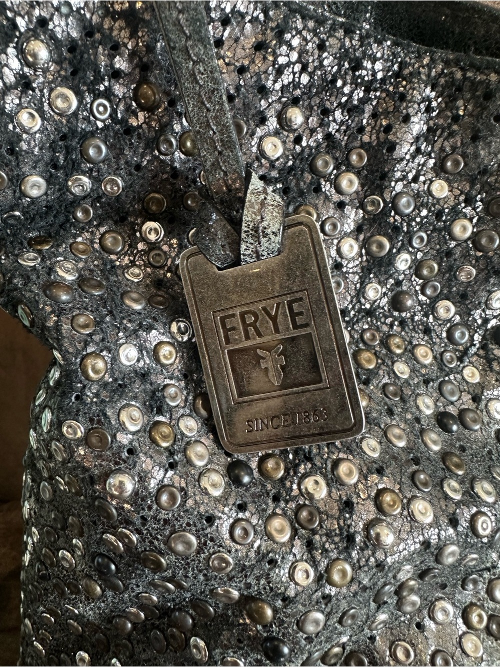 Frye Studded Leather Hobo Bag - Picture 9 of 14